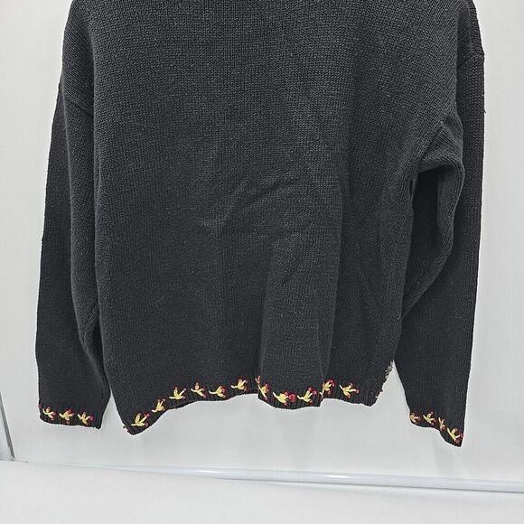 Casual Corner Ugly Christmas Embroidered Beaded Button Up Cardigan Sweater PS‎ - Picture 5 of 16